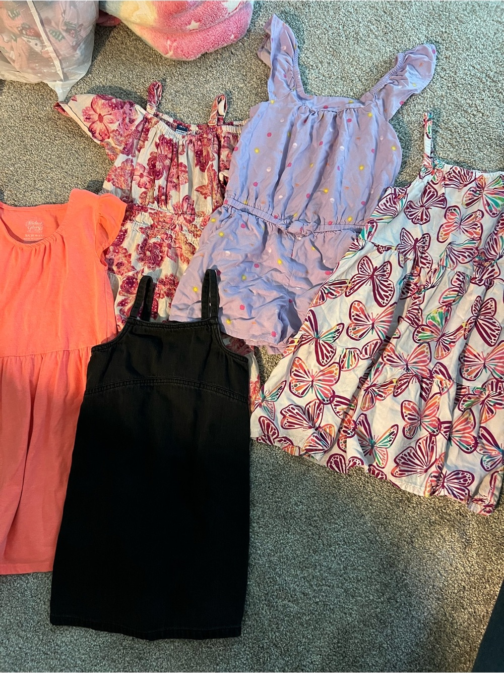 Kids Sleeveless dress and romper bundle